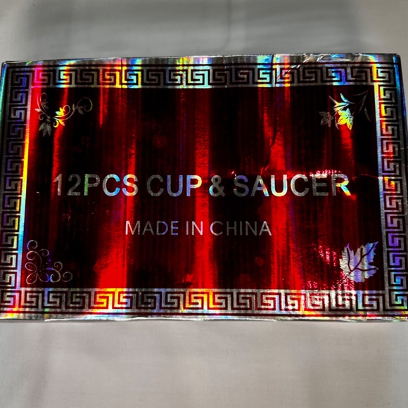 12pcs Cup and Saucer Set for Green Tea - Picture 5 of 5